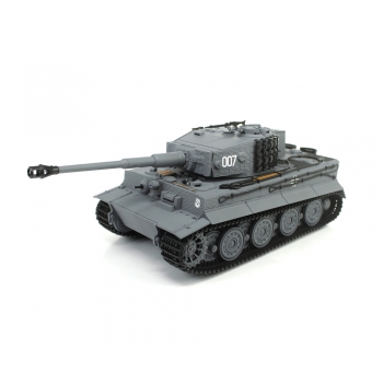 Ferngesteuerter Panzer IR/Sound 1:24 Deutscher Tiger I Späte Standardausführung Grau RTR 2,4 GHz - Heng Long 3841-11-L